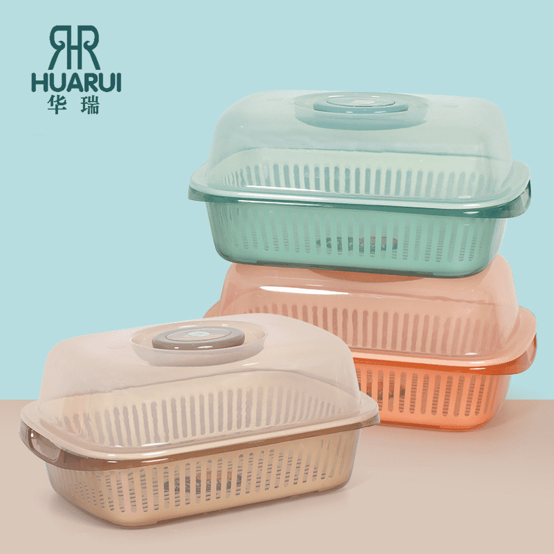 Multi-purpose double-layer fruit and dish drain basket