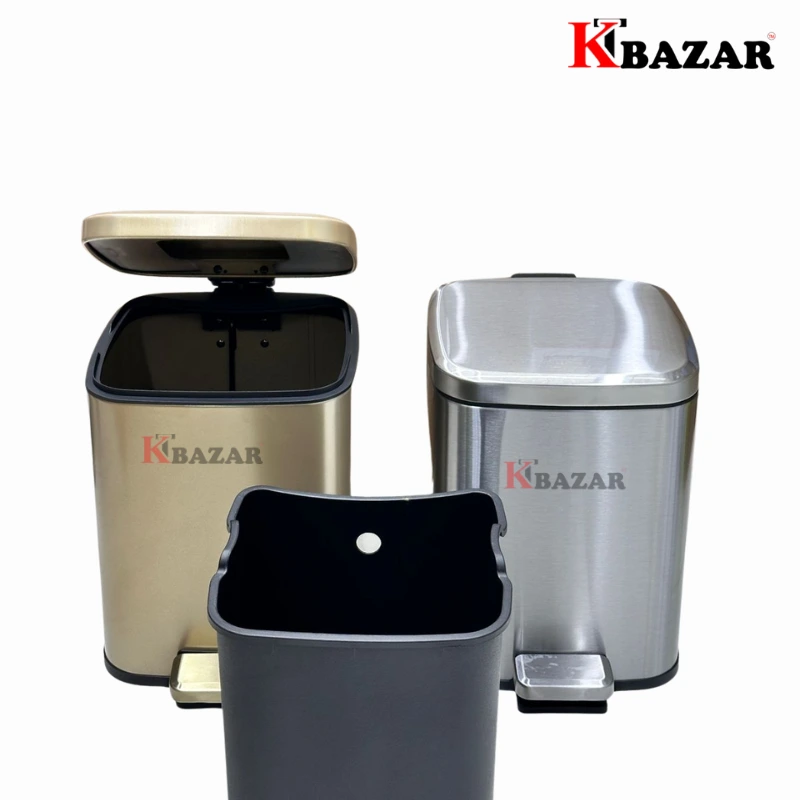 High-quality Stainless Steel Hydraulic Dustbin 9 Litre - Image 2