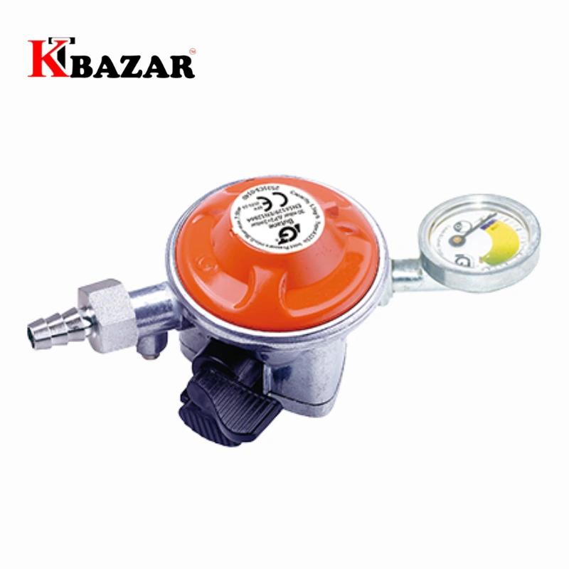 High quality For LPG gas regulator of Auto Safety with meter and safety device size-22mm