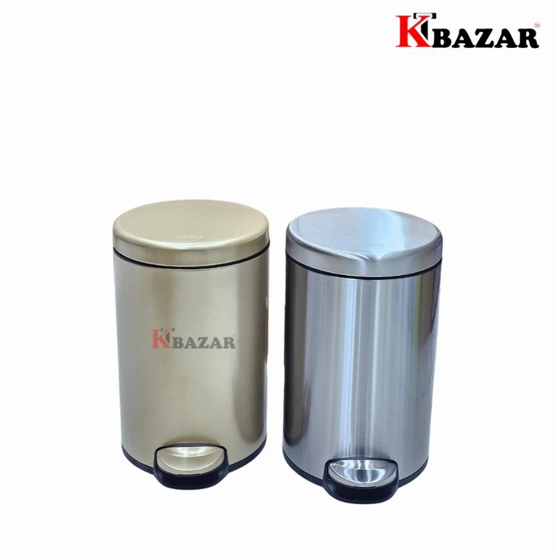 High-quality Stainless Steel Hydraulic Dustbin 8 Litre