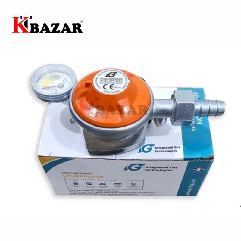 High quality For LPG gas regulator of Auto Safety with meter and safety device size-22mm - Image 2