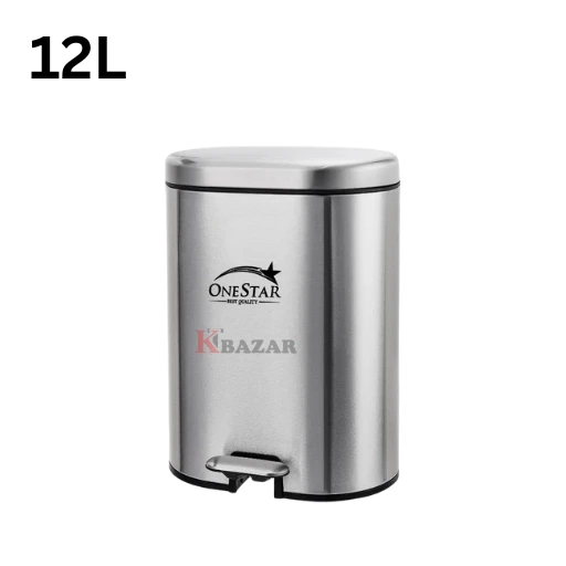 Round-Rect. Stainless Steel Pedal Bin 6 & 12 Litre - Image 14