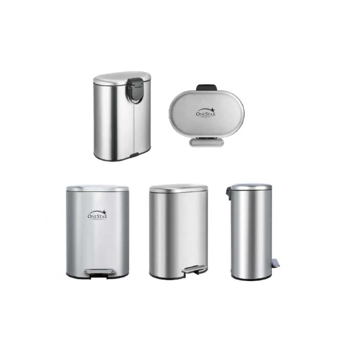 Round-Rect. Stainless Steel Pedal Bin 6 & 12 Litre - Image 8